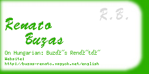 renato buzas business card